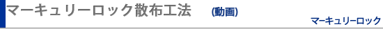 マーキュリーロック散布工法